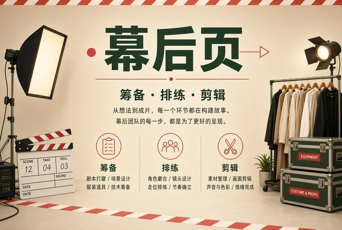 幕后制作知识主题画面